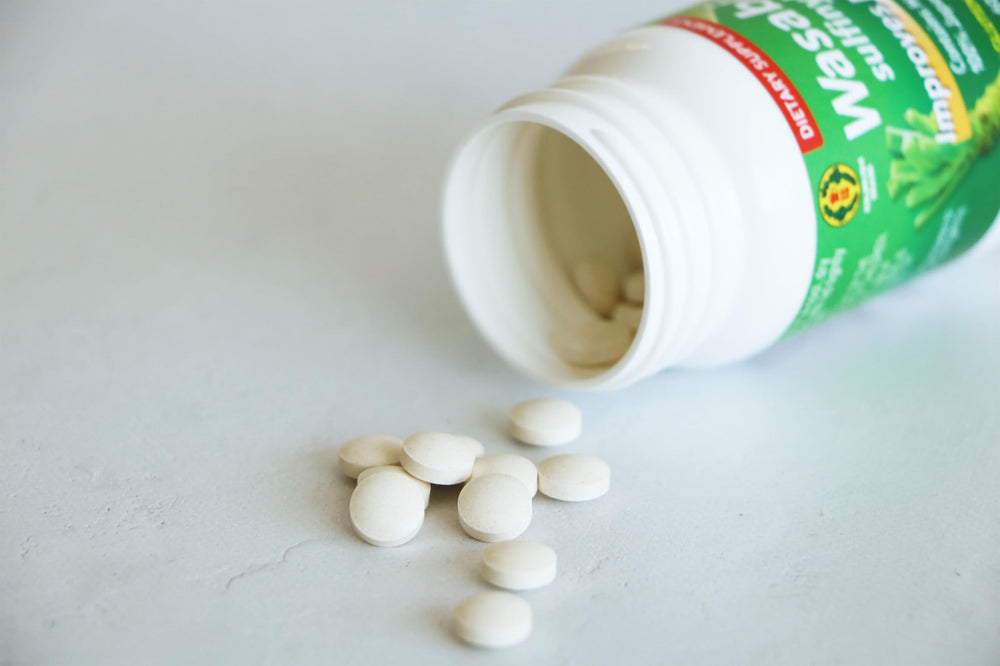 Two-month supply bottle with once-daily tablet dose.