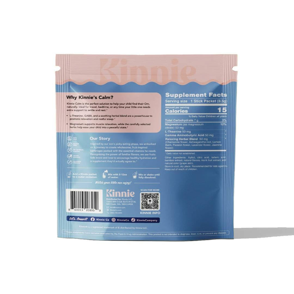 Kinnie Calming grape mix with magnesium and herbs for gentle wind-down