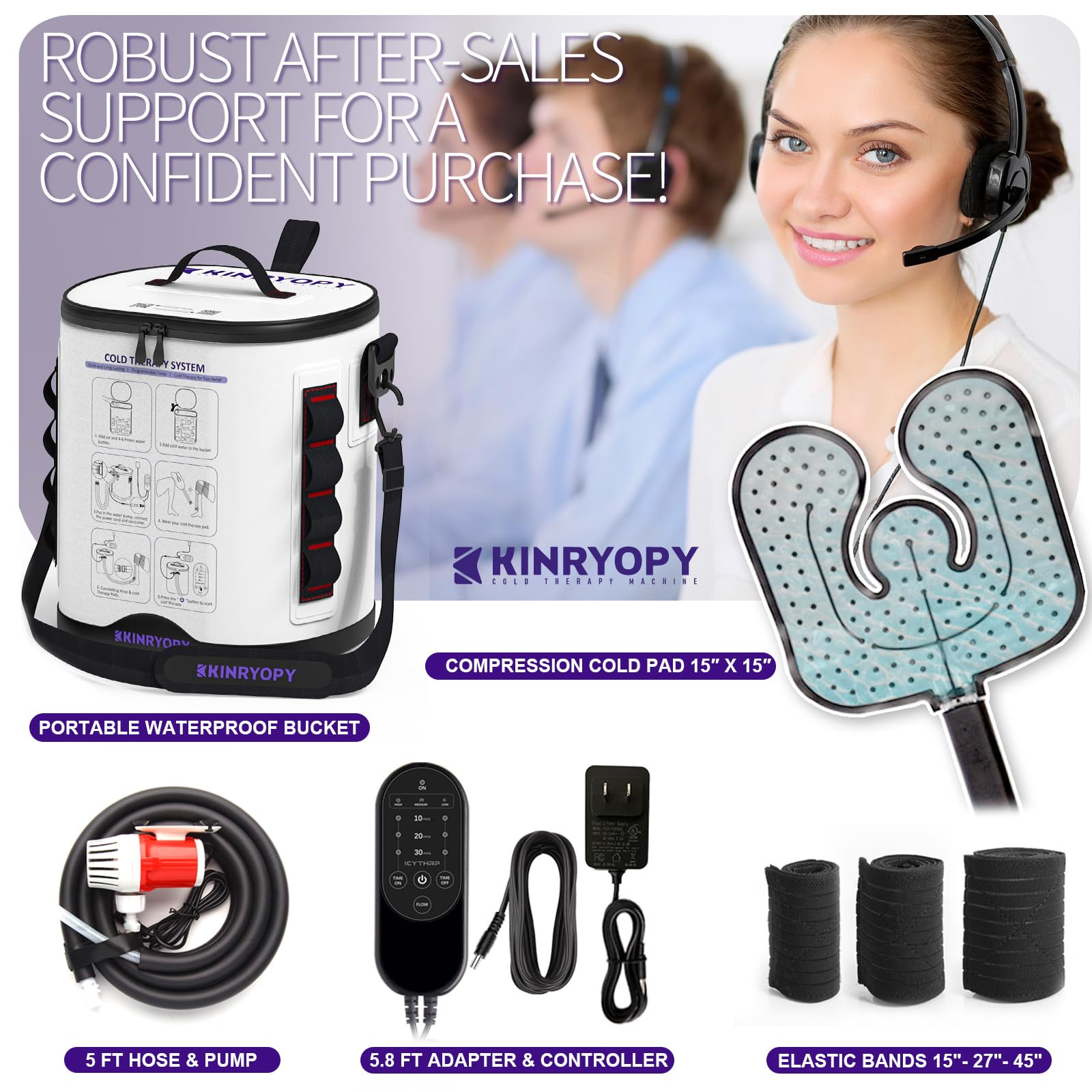 KINRYOPY 12-hour cooling capability indicates extended cooling at room temperature
