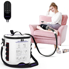 KINRYOPY cold therapy machine with knee setup for post-surgery relief