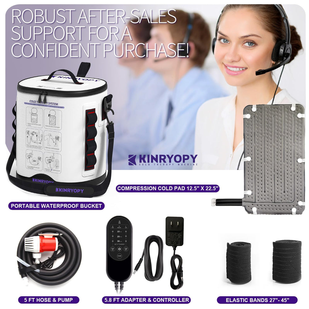 KINRYOPY ice bottle storage capacity for on-demand cooling.