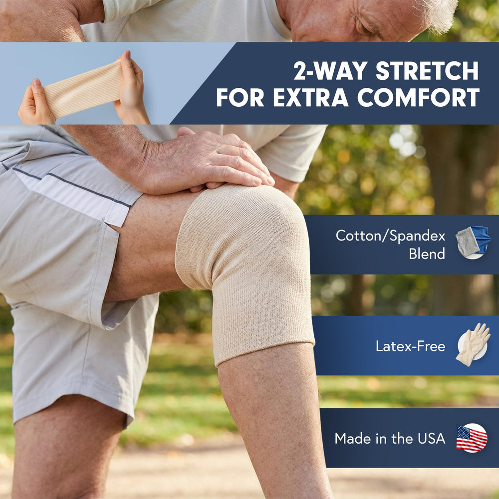 KinGrip tubular bandage wrist provides comfortable, breathable fit for joint protection.