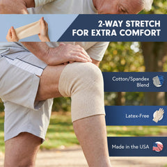 KinGrip tubular bandage wrist provides comfortable, breathable fit for joint protection.