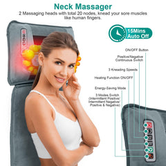 KinWarmth full body massage mat waist focus supports relaxed posture