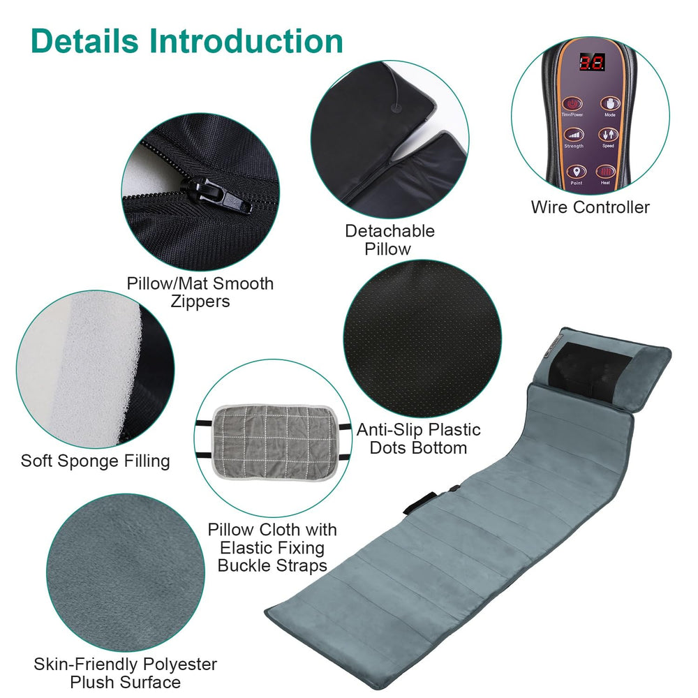 KinWarmth neck massage pillow helps stretch and soothe neck muscles