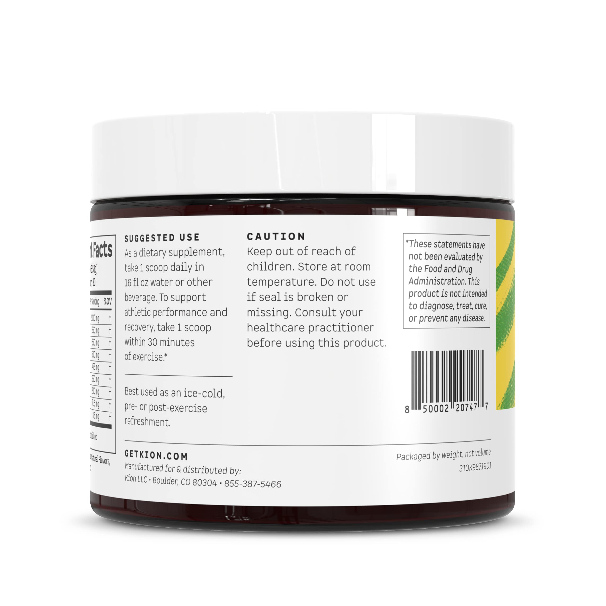 Kion Aminos cGMP-certified quality with third-party testing for reliability