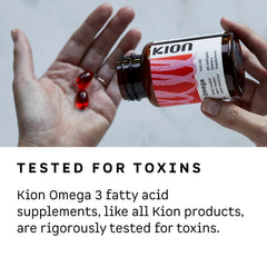 Kion Omega capsules provide 530mg EPA and 435mg DHA per serving.