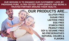 Kirkman DMG 300 mg capsules label detail showing purity and testing