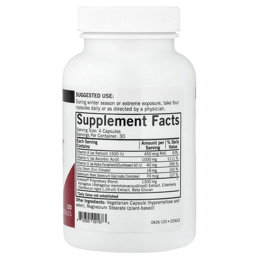 Kirkman Immuno-Aid capsules close-up showing texture for daily wellness.