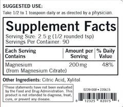 Kirkman Magnesium Citrate Soluble Powder dissolving in water for easy mixing
