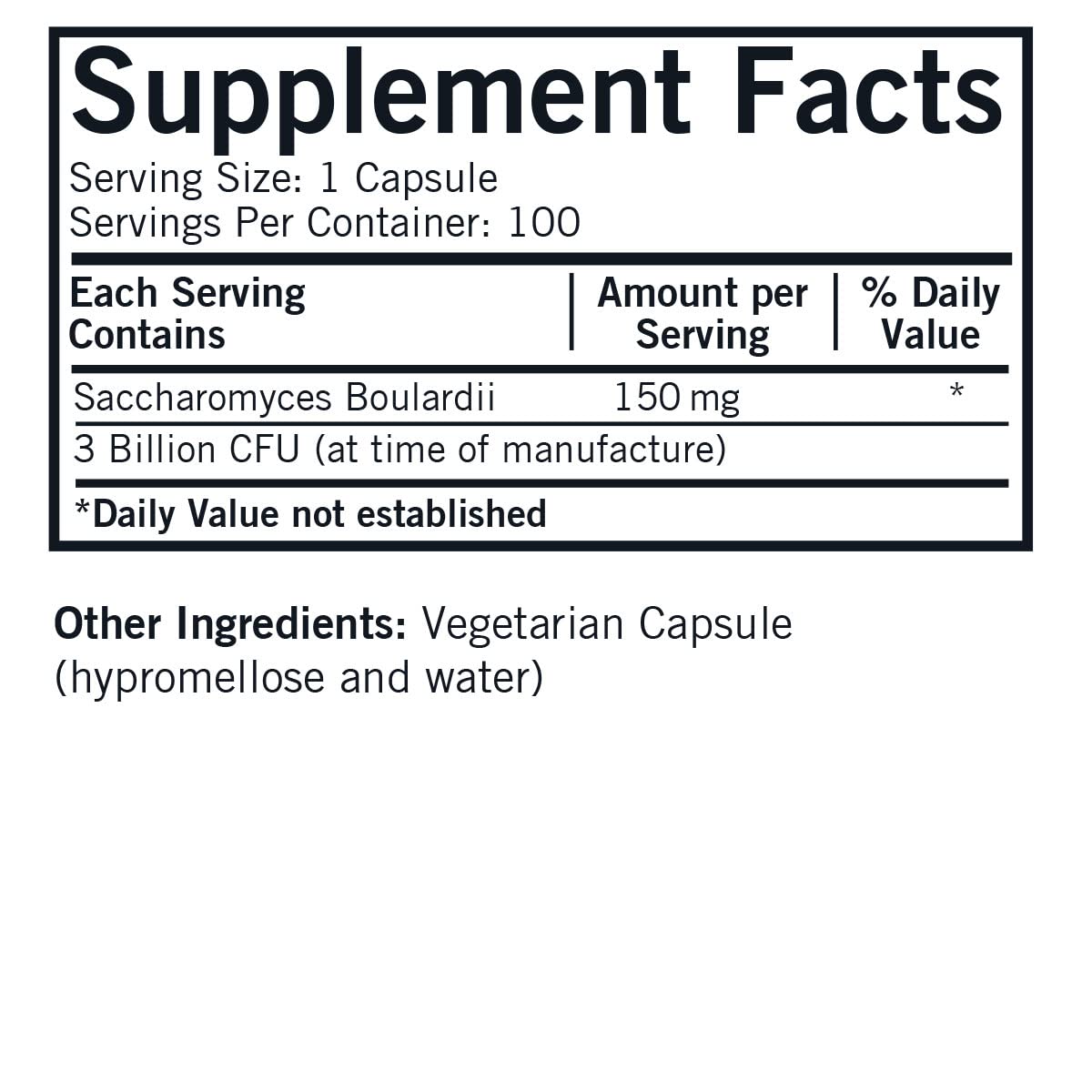 Kirkman Saccharomyces boulardii capsules on a clean surface for daily wellness.