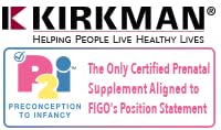 Kirkman Spectrum-Complete II hypoallergenic gluten-free badge signals safety.