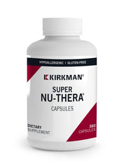 Kirkman Super Nu-Thera bottle front showing comprehensive multivitamin for daily nutrition