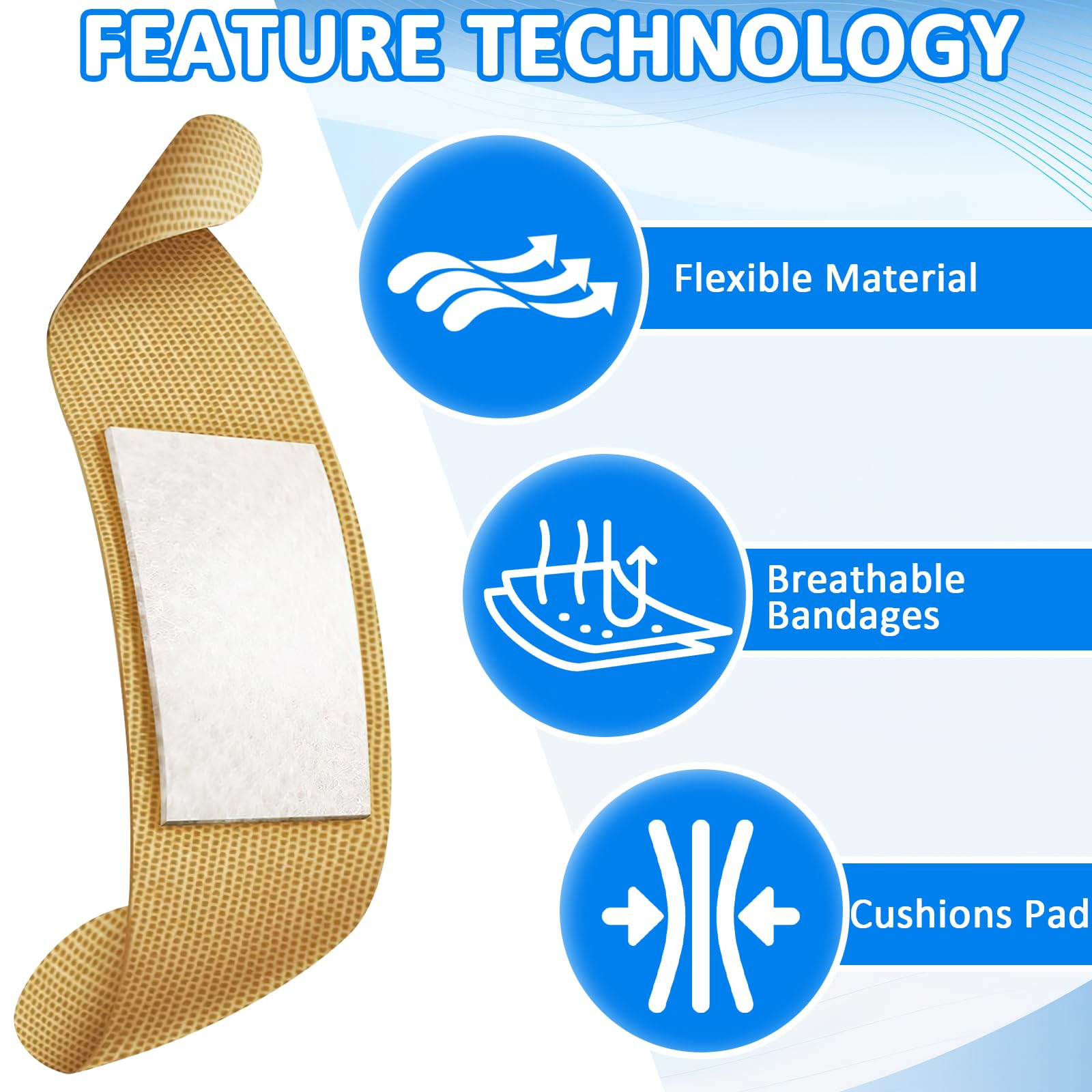 KisSealed waterproof breathable bandages protecting wounds during activities