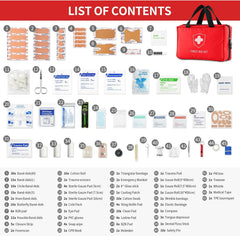 Kitgo compact travel first aid kit fits in car or backpack.