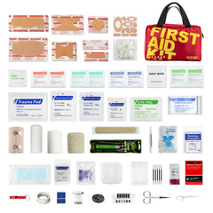 Kitgo first aid kit featuring elastic bandage compartment for organized supplies.