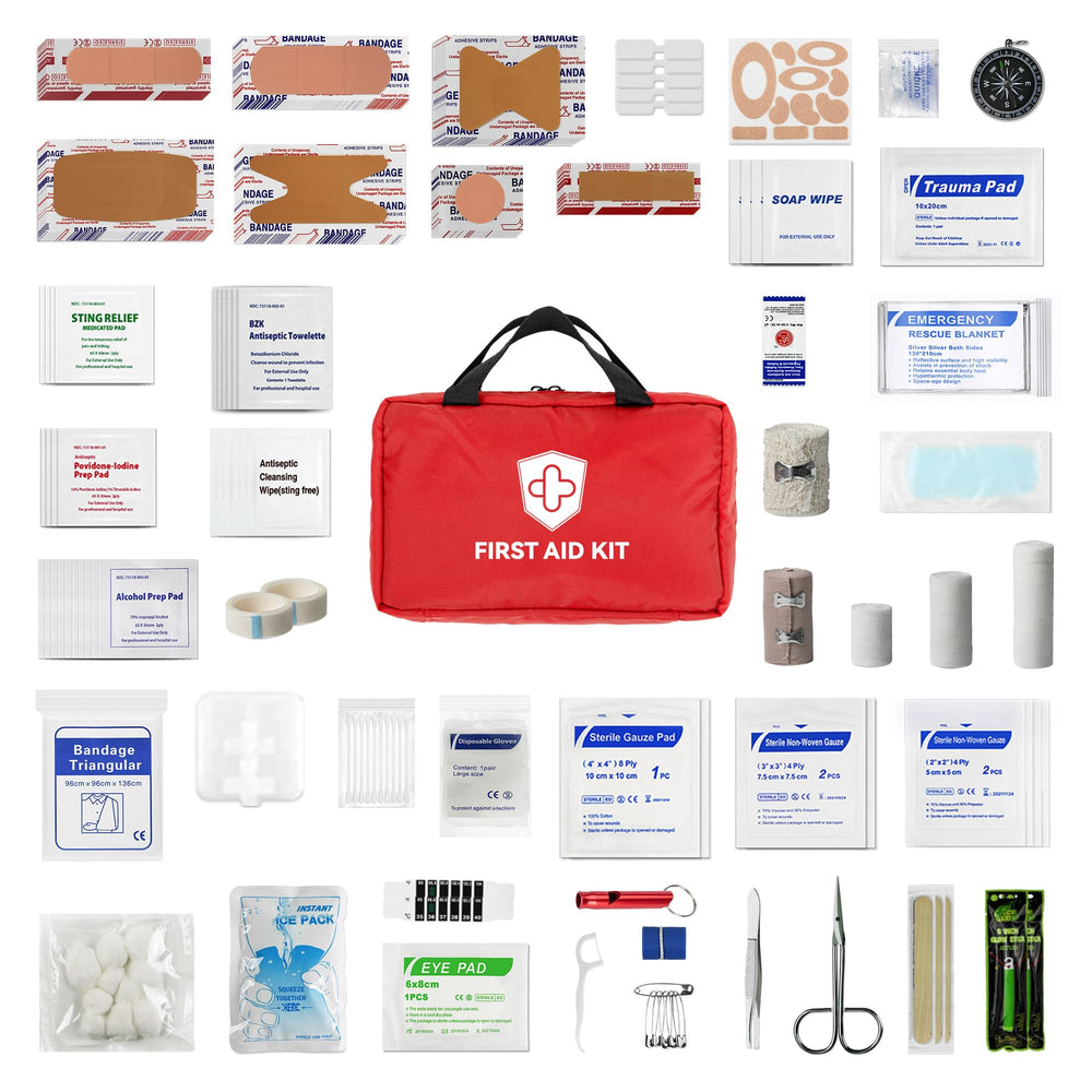 Kitgo trauma kit contents organized for quick access in emergencies.