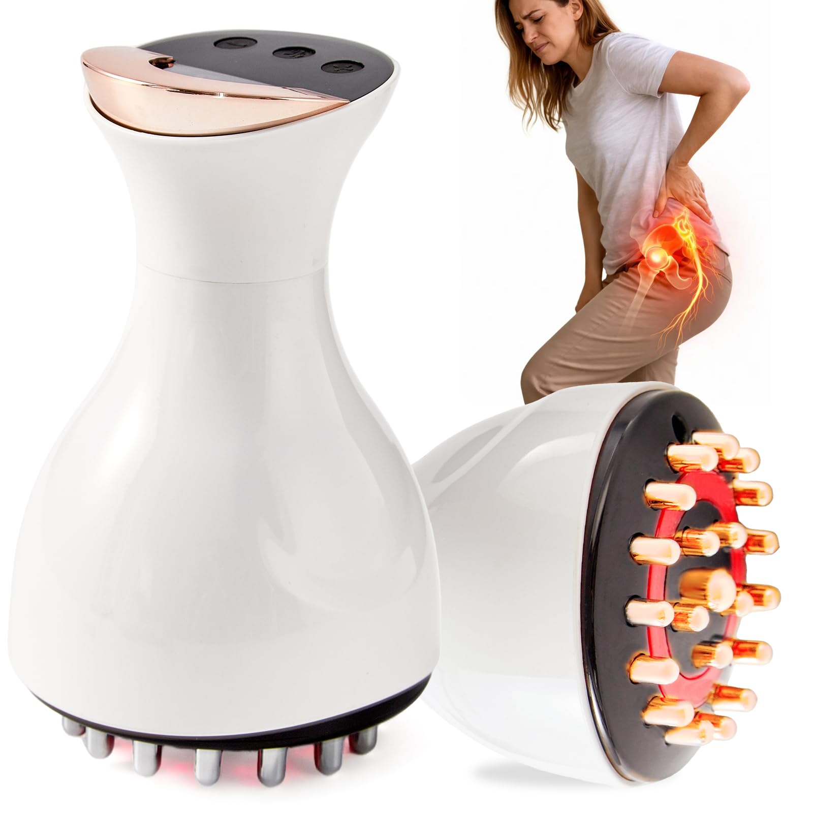 Kitusi Sciatica Massager control panel for easy mode selection and timing