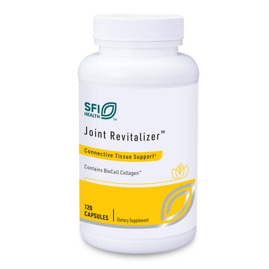 Klaire Labs Joint Revitalizer bottle pour supports easy daily joint care.