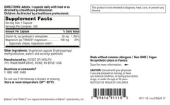 Detail of Klaire Labs P-5-P Plus Magnesium ingredients for transparency
