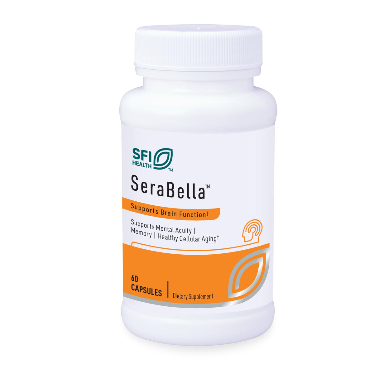 Klaire Labs SFI Health phosphatidylserine sunflower capsule front for daily cognitive support.