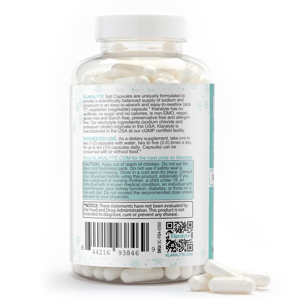 Klaralyte label ingredients close-up noting non-GMO and gluten-free formulation.