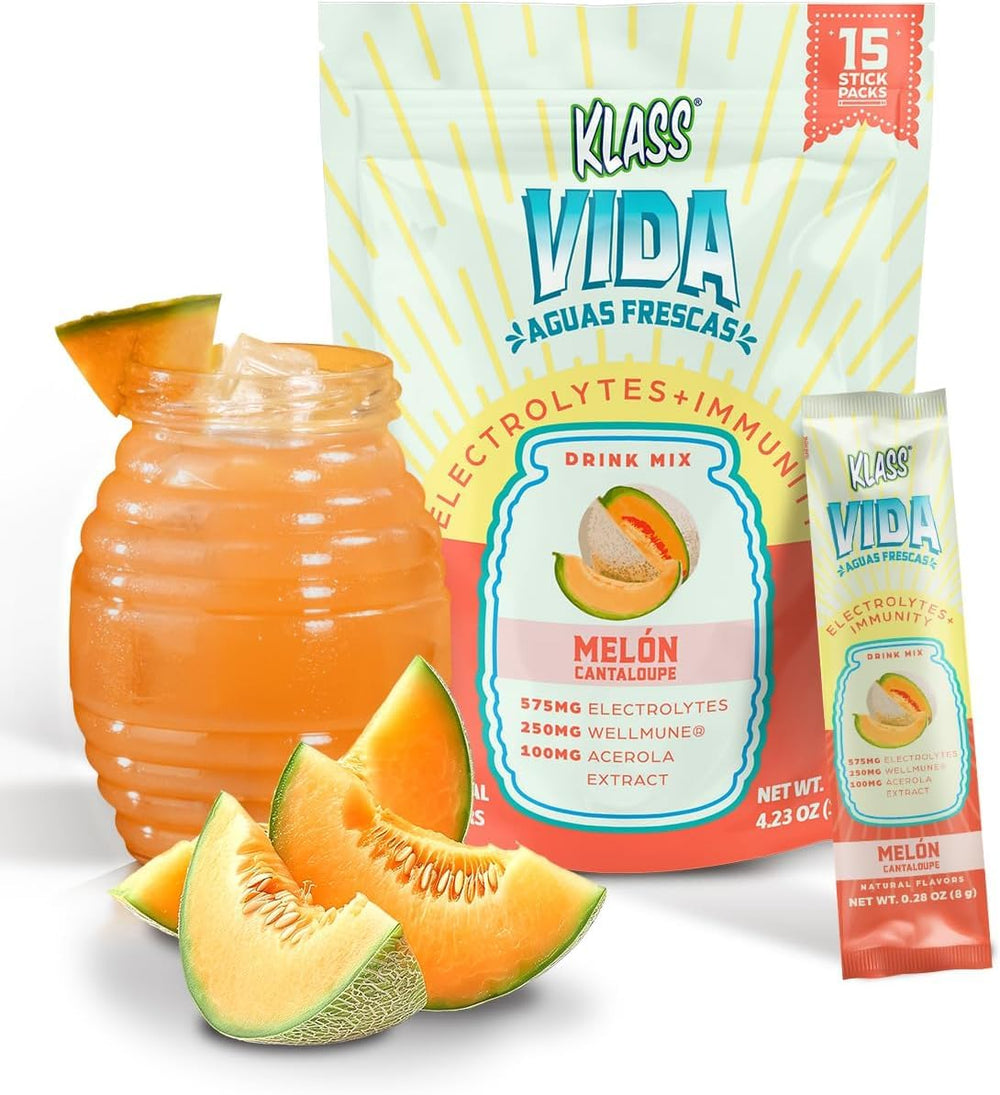 KLASS VIDA hydration electrolyte stick-pack for on-the-go refreshment.