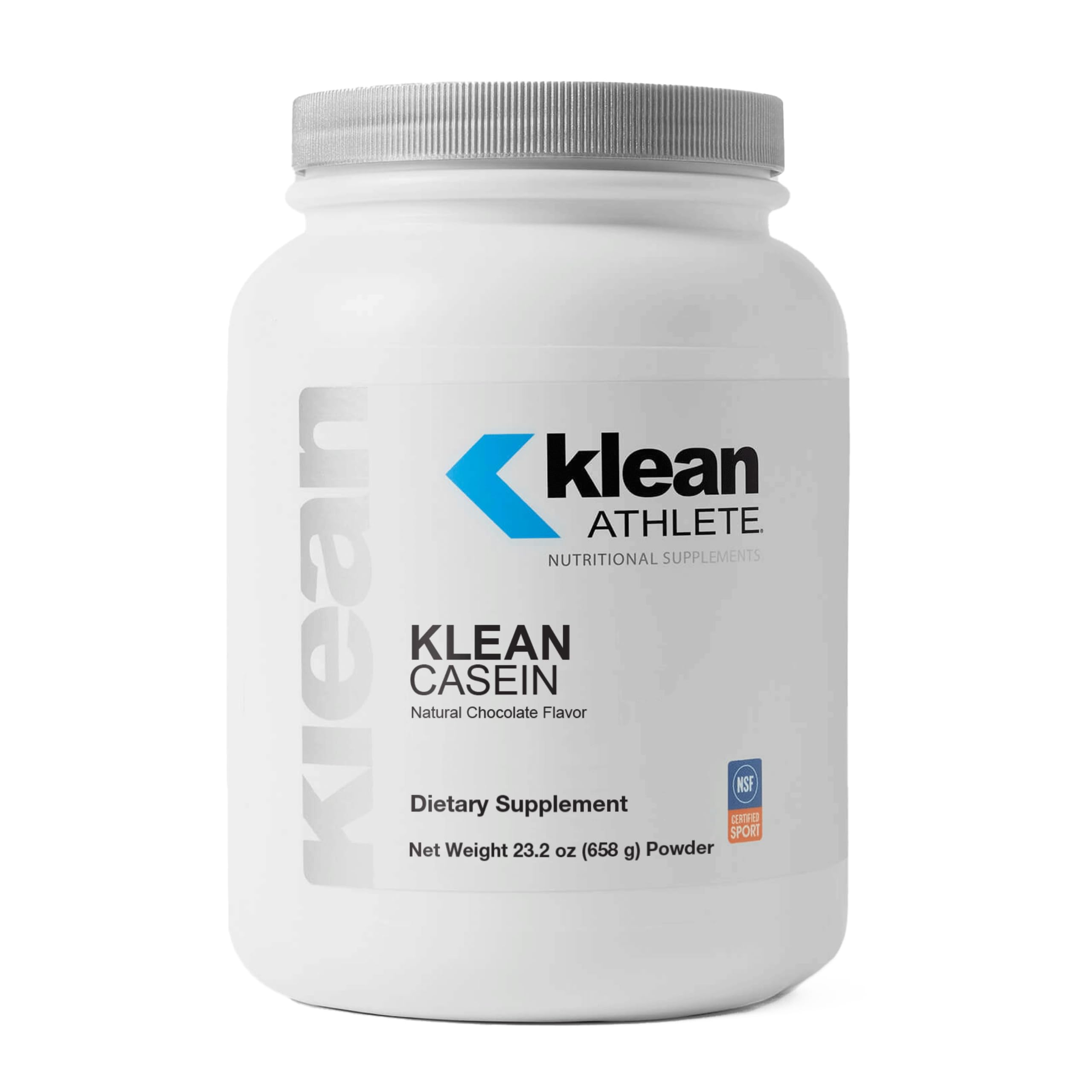 Klean Athlete Klean Casein bottle showing premium protein for steady amino acid support