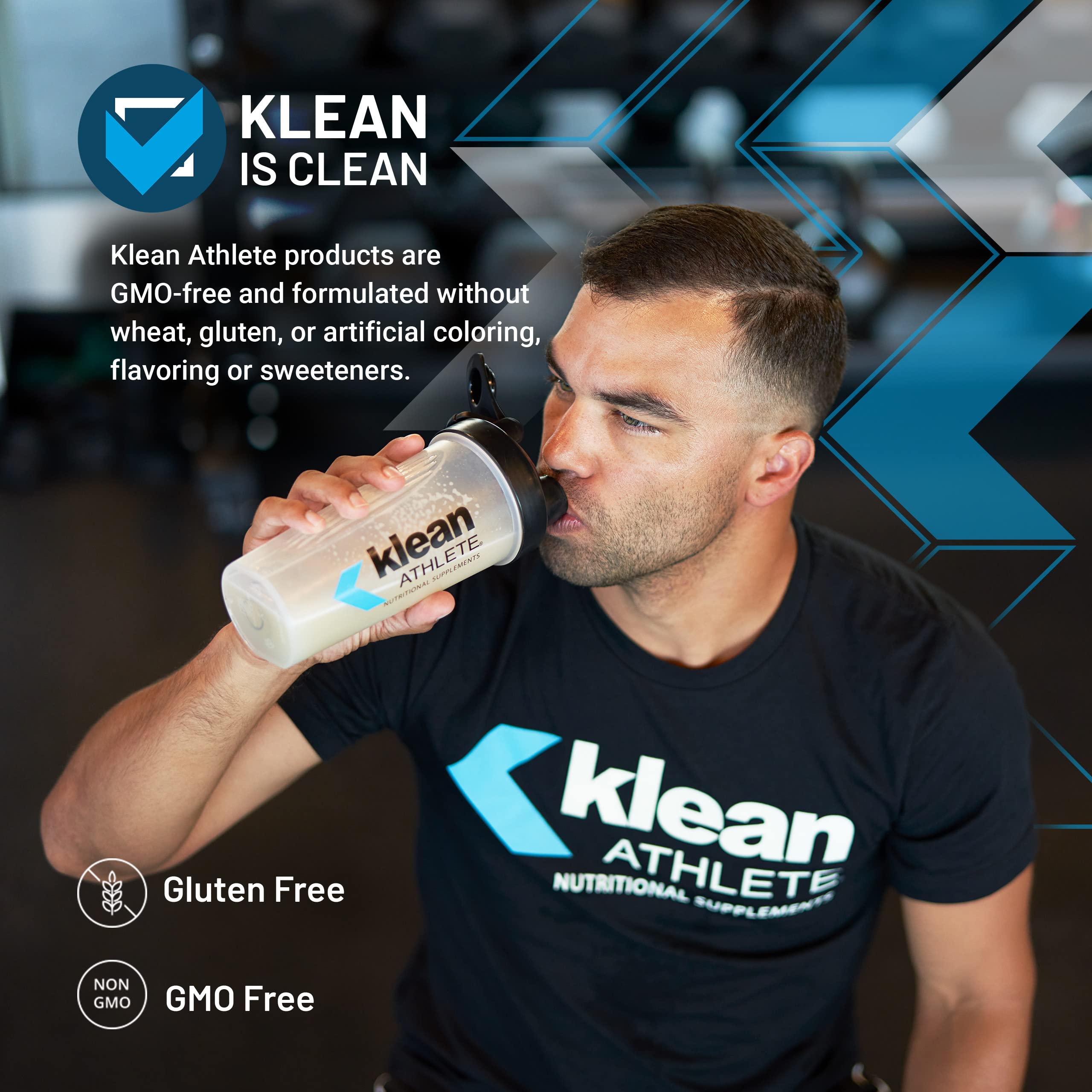 Klean Athlete Klean Casein label with NSF Certified for Sport assurance