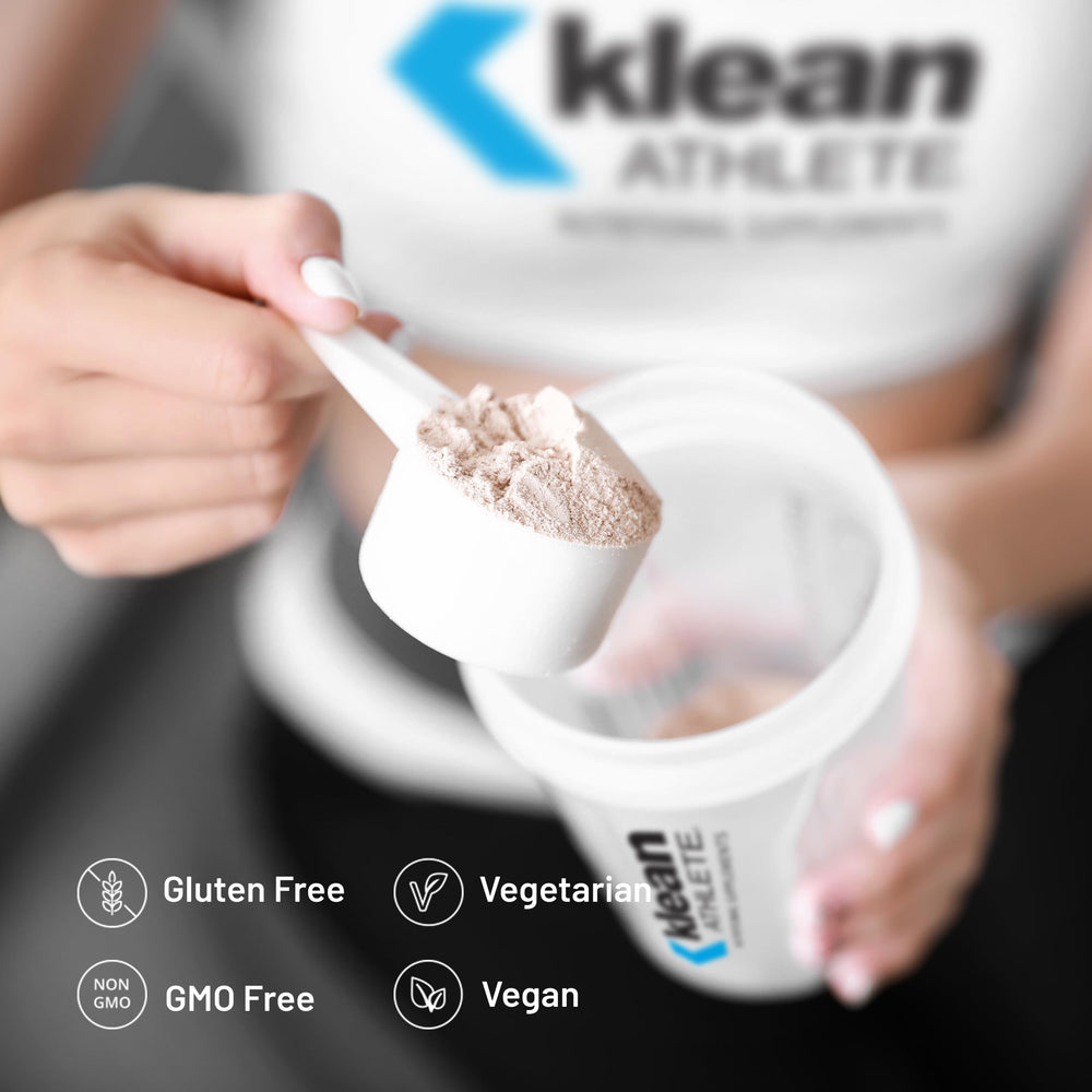 Label close-up showing vegan, gluten-free formulation