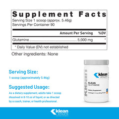 Klean Glutamine serving scoop shown for easy daily dosing