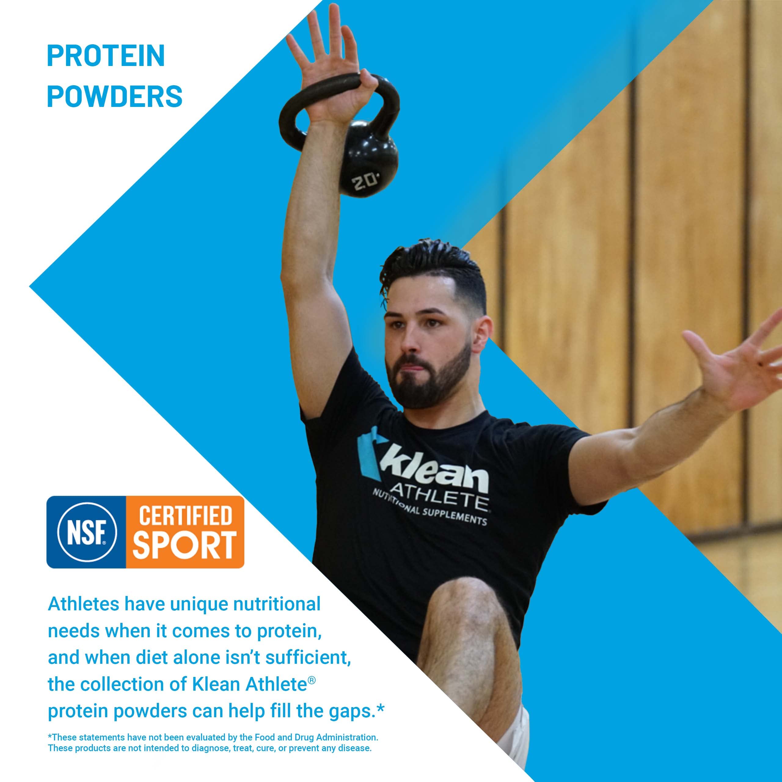 Klean Isolate NSF-certified logo signals a sport-safe protein choice.