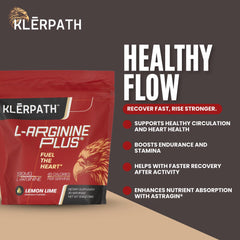 Klerpath Arginine Plus scoop for easy daily dosing