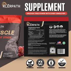 Klerpath GrōMuscle grape crush flavor pack suggests tasty on the go.