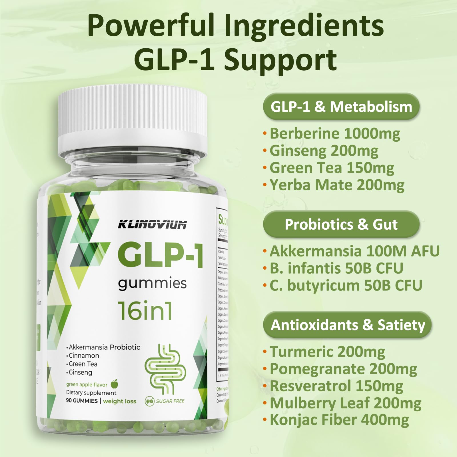 Morning routine with Klinovium GLP1 gummies for convenient daily intake.