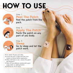 Klova sleep patch worn on the top of the foot for discreet wear
