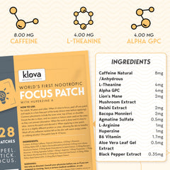 Klova Wellness Patches with soft adhesive for comfortable wear throughout the day.