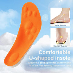 KLUMORTI 4D Cloud Insole durable foam provides lasting comfort.