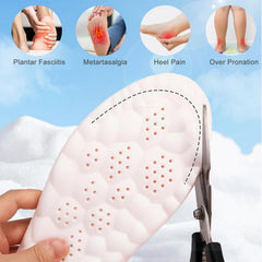 KLUMORTI 4D Cloud Insoles absorb shock for standing or walking.