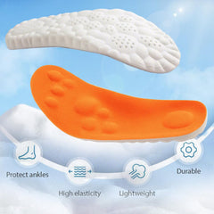 KLUMORTI 4D Cloud Insoles trim-to-fit feature shows customization.