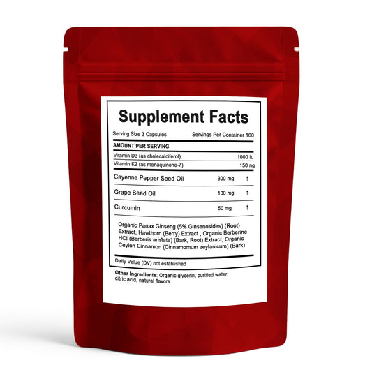 KLUNIZ Cayenne Pepper Capsules being poured for convenient daily dosing