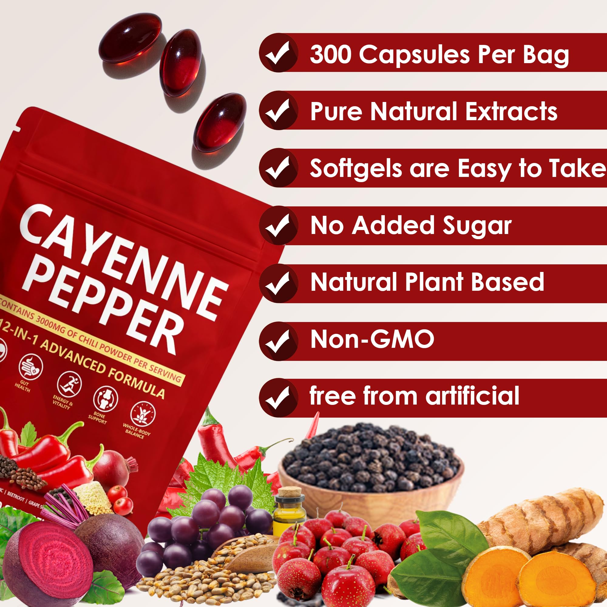 KLUNIZ D3+K2 beetroot and grape seed blend capsules for daily wellness