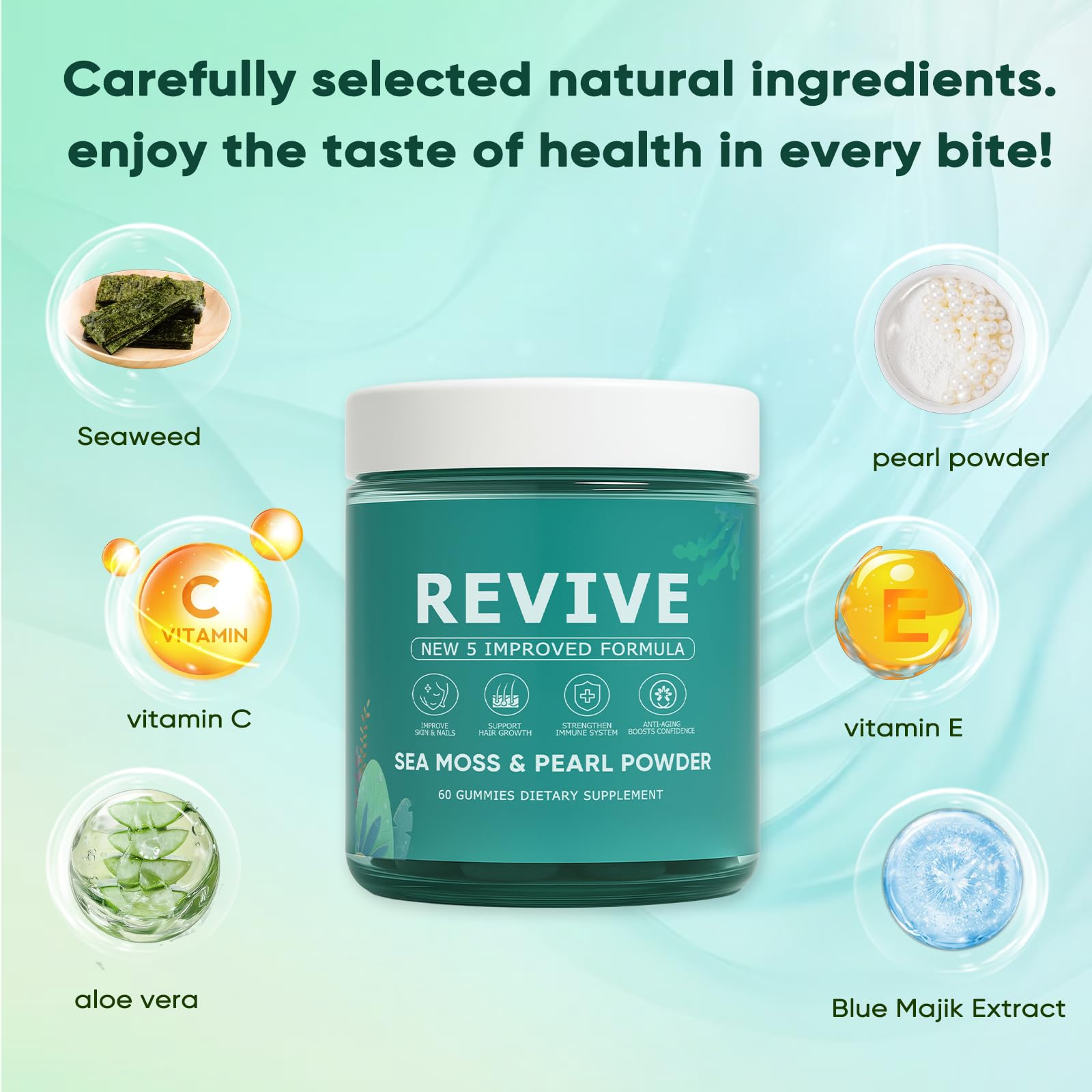 KLUNIZ Revive sea moss detail signals natural nutrient boost for hair care