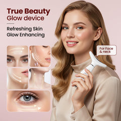 KLYVER Face & Neck Massager features smart sensor for customized use.