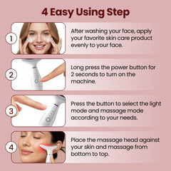 KLYVER massager charging via USB for home or travel use.