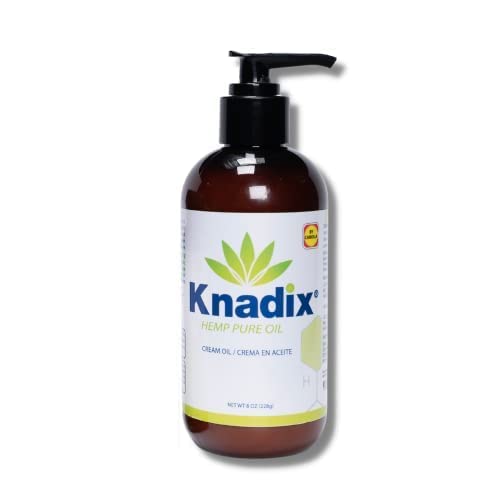 Knadix Hemp Oil Body Cream front bottle for daily hydration and dry skin relief.