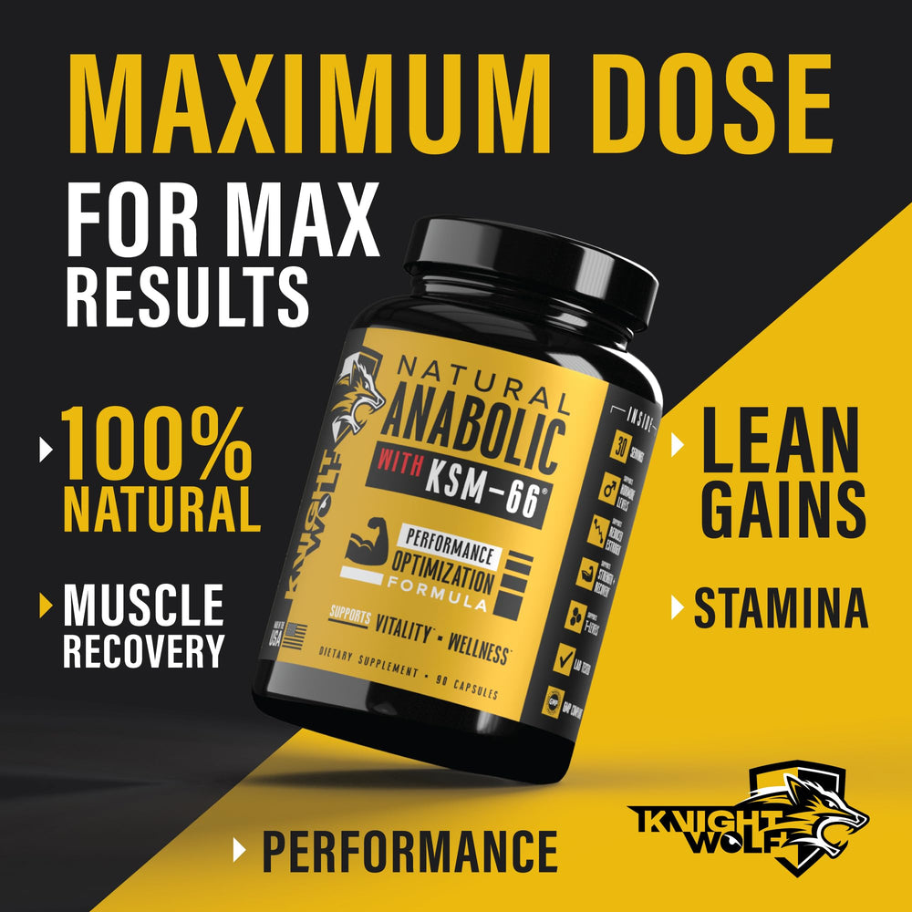 Fenugreek capsules from Knight Wolf Supps for metabolic balance and endurance support.