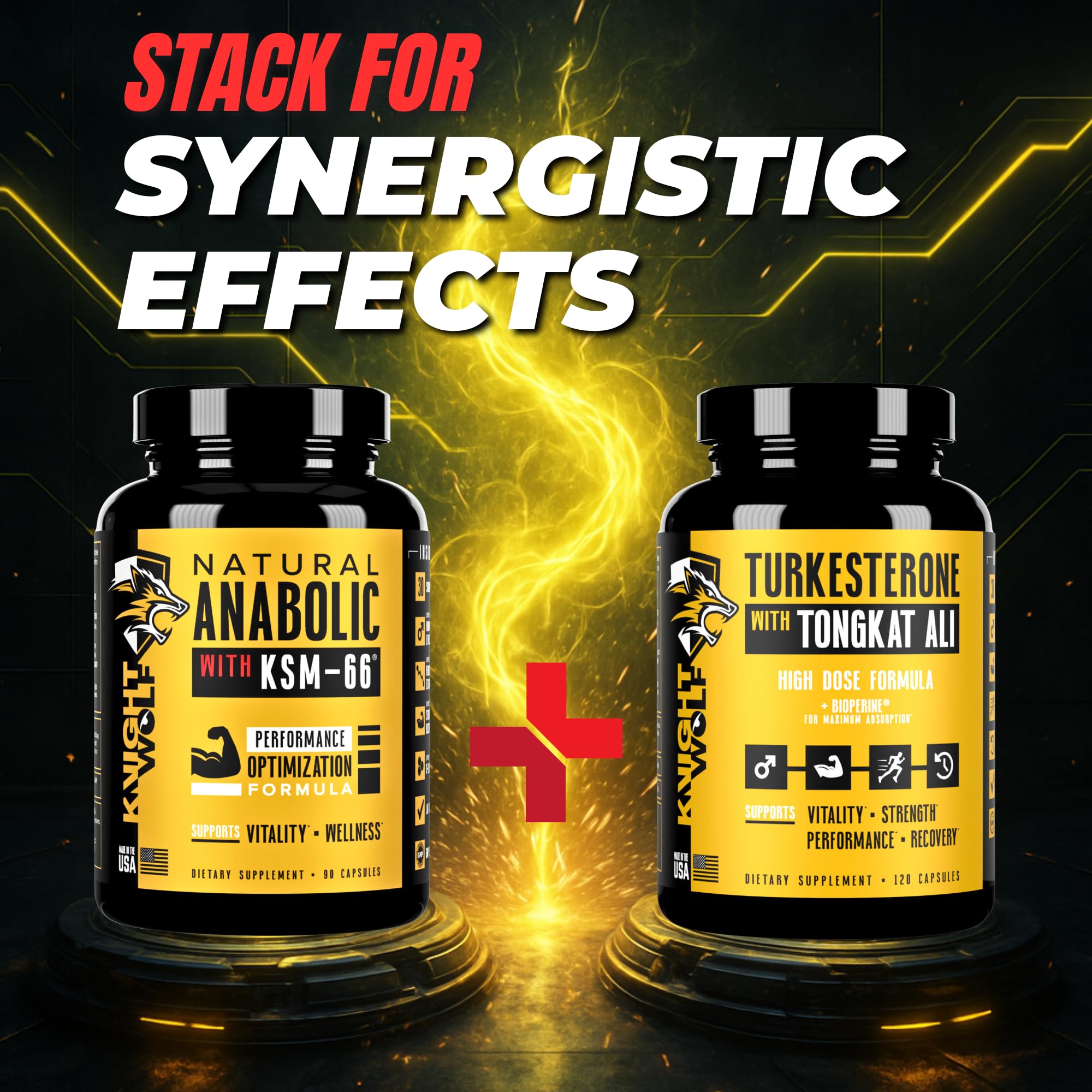 Knight Wolf Supps performance shot of athletes training with focus