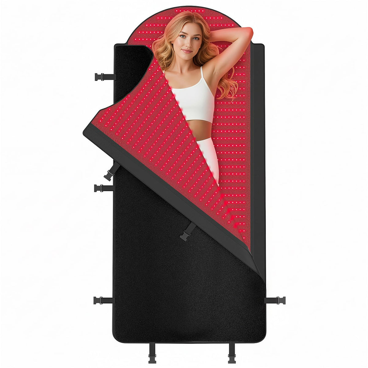 Knocoka full-body mat top view with dual LEDs for relaxation