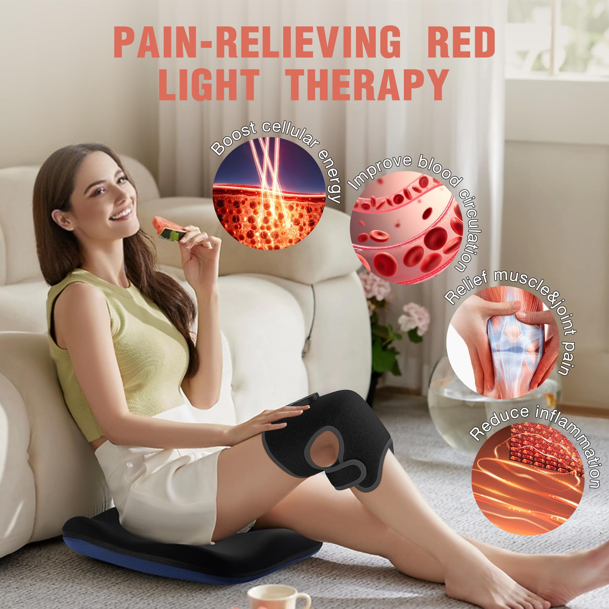 KNONNETD 660nm red-light therapy supports surface skin health and regeneration.